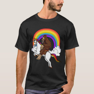 Bigfoot Riding Unicorn T-Shirt