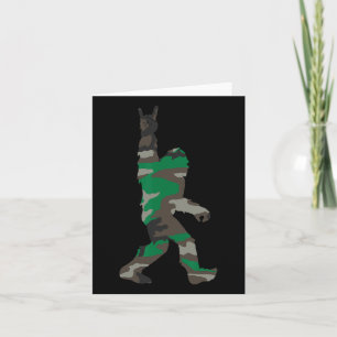 Bigfoot Rock And Roll Orange Camo Hunting Safety G Card