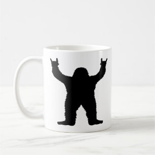 Bigfoot Rock On  Coffee Mug