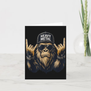 Bigfoot Rocks Sasquatch Fathers Day My Dad Rocks Card