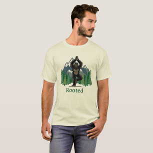 Bigfoot Rooted Tree Pose Funny Yoga Shirt