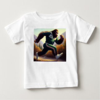 Bigfoot Running Baby T-Shirt