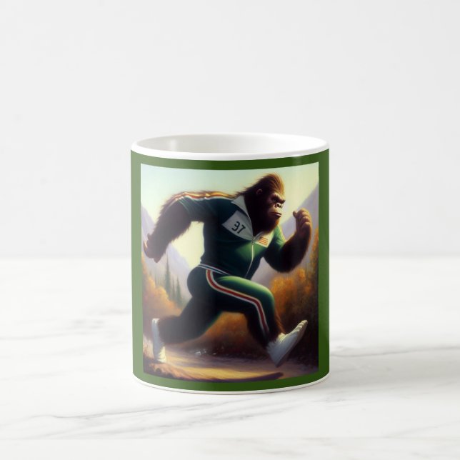 Bigfoot Running Coffee Mug (Center)