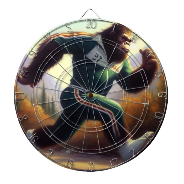 Bigfoot Running Dartboard (Front)