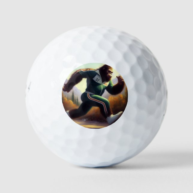 Bigfoot Running Golf Balls (Front)