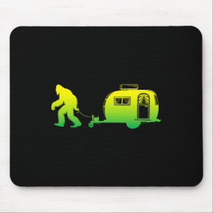 Bigfoot Rv Motorhome Camping Sasquatch Campervan G Mouse Pad
