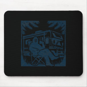 Bigfoot Rv Motorhome Camping Sasquatch Campervan  Mouse Pad