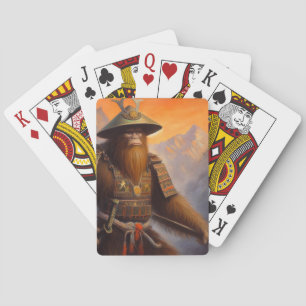 Bigfoot Samurai Playing Cards