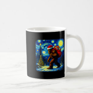 Bigfoot Santa Christmas Starry Night Sasquatch Van Coffee Mug
