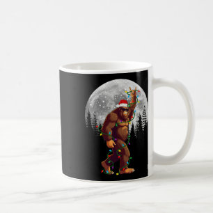 Bigfoot Santa Christmas Tree Lights Funny Xmas Sas Coffee Mug