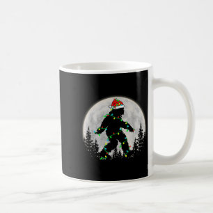 Bigfoot Santa Christmas Tree Lights Funny Xmas Sas Coffee Mug