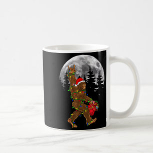Bigfoot Santa Christmas Tree Lights Funny Xmas Sas Coffee Mug