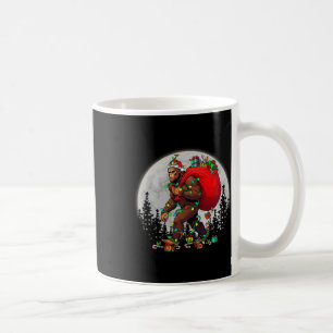 Bigfoot Santa Christmas Tree Lights Funny Xmas Sas Coffee Mug