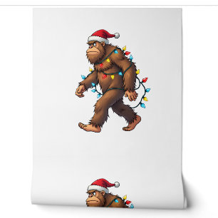 Bigfoot Santa Christmas Tree Lights Xmas Boys Men  Wallpaper