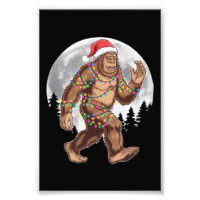 Bigfoot Santa Christmas Tree Lights Xmas Sasquatch