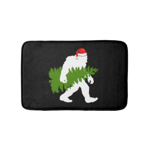 BigFoot Santa Claus Fun Christmas Gifts Bath Mat