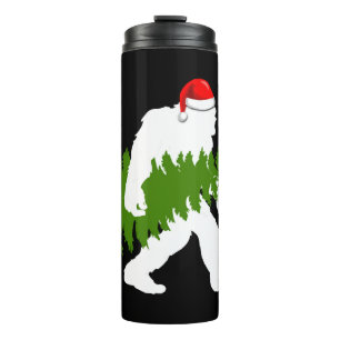 BigFoot Santa Claus Fun Christmas Gifts Thermal Tumbler