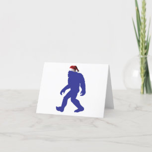 Bigfoot Santa Claus Thank You Card