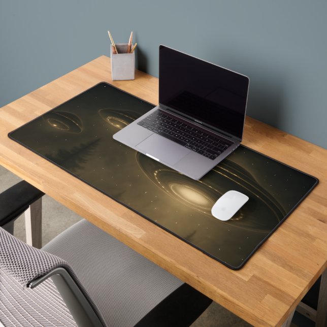 Bigfoot Sasquatch Alien UFO Funny Desk Mat (Office 2)
