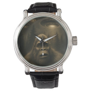 Bigfoot Sasquatch Alien UFO Funny Watch