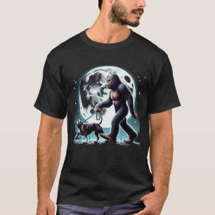 Bigfoot Sasquatch American Staffordshire Terrier T-Shirt
