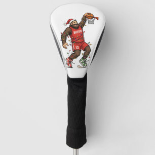 Bigfoot Sasquatch Basketball Christmas 2026 Holida Golf Head Cover