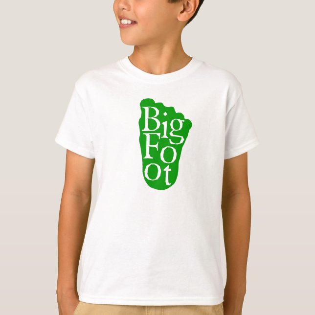 Bigfoot! Sasquatch Big Foot Yeti (GREEN) T-Shirt (Front)
