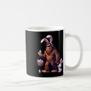 Bigfoot Sasquatch Bunny Easter Eggs Retro Men Boys Coffee Mug