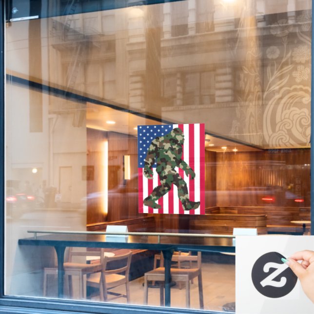 Bigfoot Sasquatch Camo  (Cafe Window)