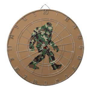 Bigfoot Sasquatch Camo Dartboard