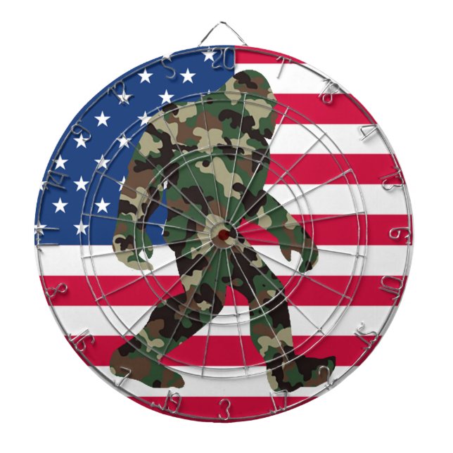 Bigfoot Sasquatch Camo     Dartboard (Front)