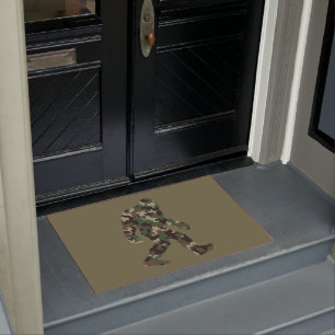Bigfoot Sasquatch Camo      Doormat
