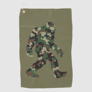 Bigfoot Sasquatch Camo      Golf Towel