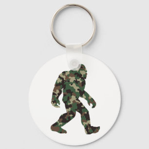 Bigfoot Sasquatch Camo    Key Ring