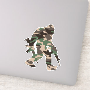 Bigfoot Sasquatch Camo  Sticker