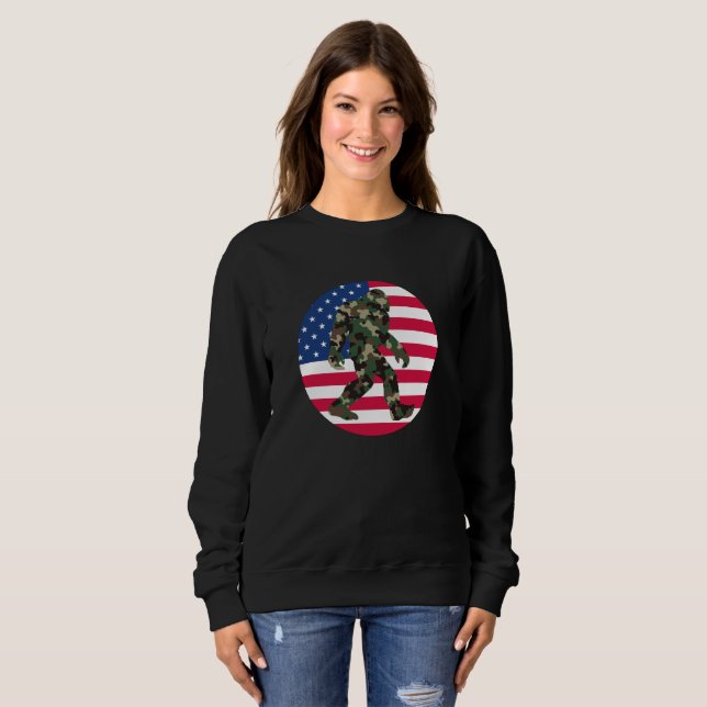 Bigfoot Sasquatch Camo    Sweatshirt (Front Full)