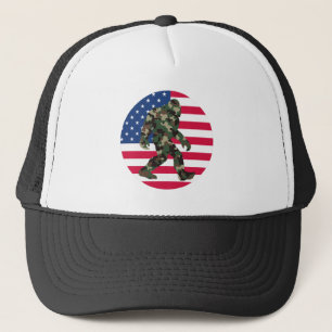 Bigfoot Sasquatch Camo Trucker Hat