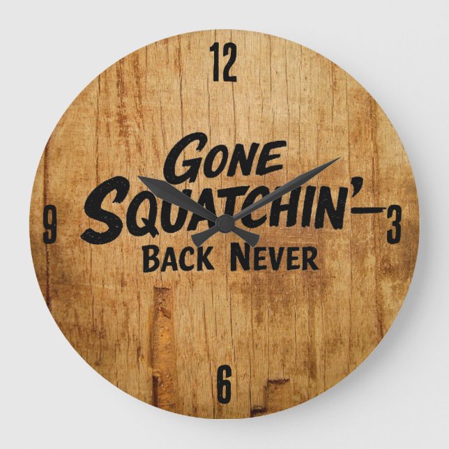 Bigfoot Sasquatch Clock (Front)