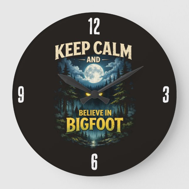 Bigfoot Sasquatch Clock (Front)