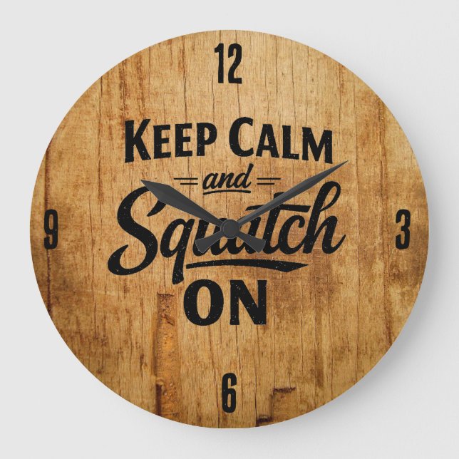 Bigfoot Sasquatch Clock (Front)