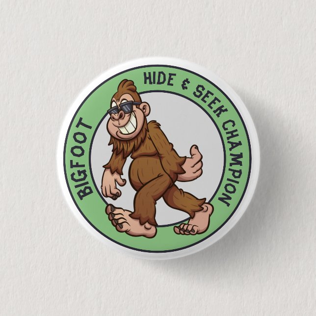 Bigfoot | Sasquatch (Editable) Button (Front)