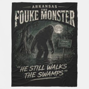 Bigfoot Sasquatch Fleece Blanket