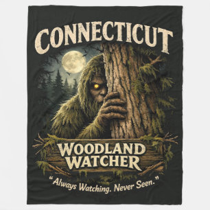 Bigfoot Sasquatch Fleece Blanket