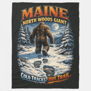 Bigfoot Sasquatch Fleece Blanket