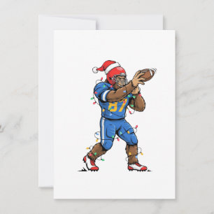 Bigfoot Sasquatch Football Christmas 2026 Holiday Thank You Card