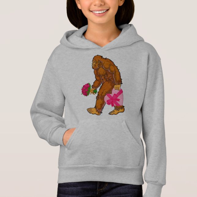 Bigfoot Sasquatch Funny Valentines Day Love (Front)