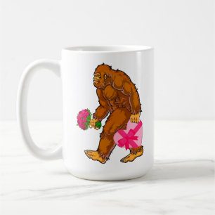 Bigfoot Sasquatch Funny Valentines Day Love Coffee Mug