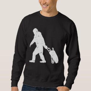 Bigfoot Sasquatch Golf Clubs Funny Golfing Golfer Sweatshirt