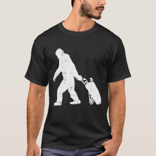 Bigfoot Sasquatch Golf Clubs Funny Golfing Golfer T-Shirt