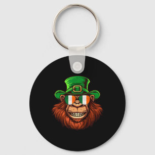 Bigfoot Sasquatch Happy St Patricks Day  Key Ring